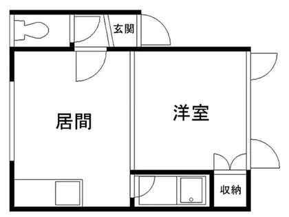 三曜ハイツNO1【2階】の間取り