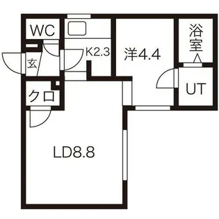 エスパスルージュ【2階】の間取り
