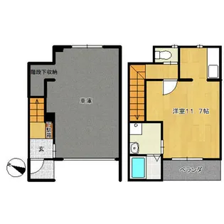 エストレージ東新【1階】の間取り