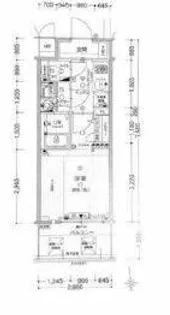 エスリード谷町六丁目レジデンス【2階】の間取り