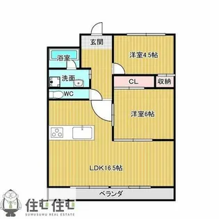 KTハウス【4D号室】の間取り