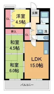 グラネックス宝樹園【305号室】の間取り
