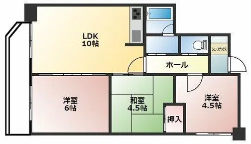 ベネフィス鴨池Ⅰ【205号室】の間取り