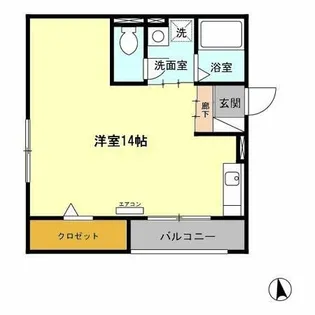 ブルーノ【205号室】の間取り