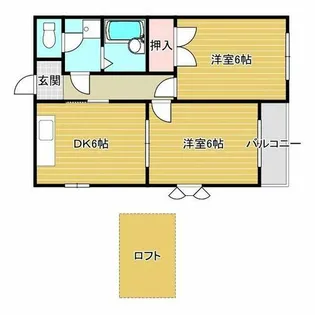 プレンディ真砂【2階】の間取り