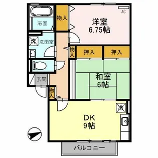 ソフィアドミール【2階】の間取り