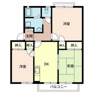 メゾン栄【1階】の間取り