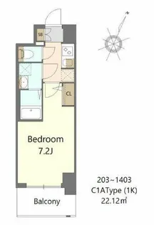 S-RESIDENCE大和田aline【12階】の間取り