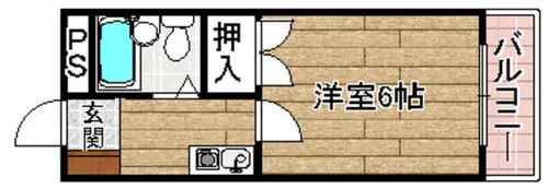 川西エンビィハイツ【102号室】の間取り