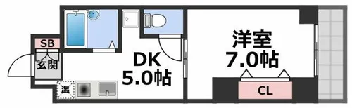 YKマンション【3階】の間取り