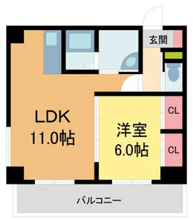 プレージュebisu【3階】の間取り