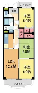 ドムール樋ノ池【206号室】の間取り