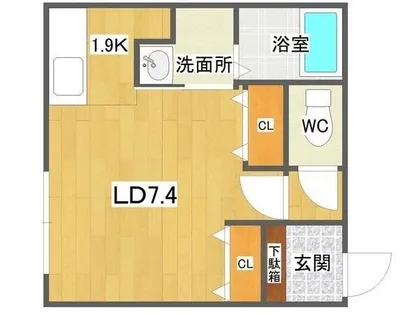 FLOS PROVA【2階】の間取り