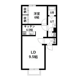 ウインディア幌西【1階】の間取り