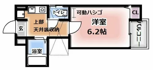 ユーアイハイツ池田Ⅰ【2階】の間取り
