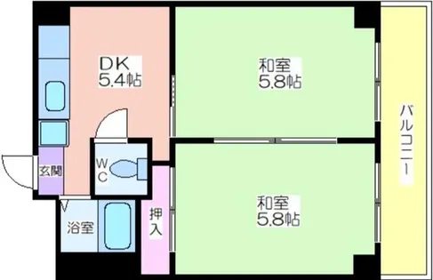 リアライズ玉出【2階】の間取り