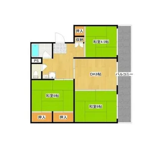大産桜ヶ丘ビル【123号室】の間取り
