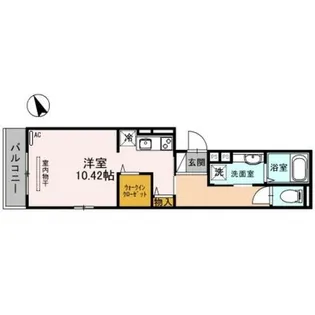 兵庫県明石市西新町1丁目【アパート】の間取り