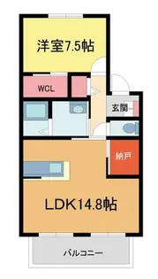 くるみハイツ【2階】の間取り