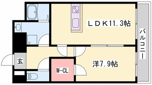 Capital.i姫路【907号室】の間取り