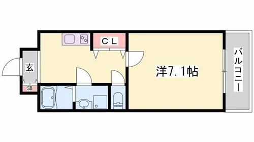 Capital.i姫路【713号室】の間取り