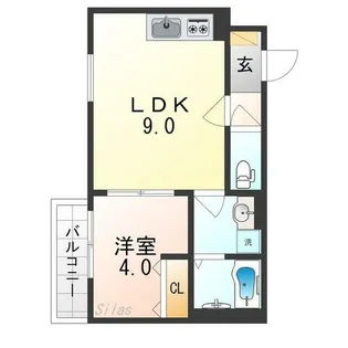 badge yata【1階】の間取り