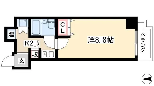 ラウムズ富士見町【1103号室】の間取り