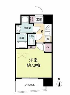 アドバンス難波ラシュレ【13階】の間取り