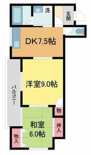 山中ハイツ【301号室】の間取り