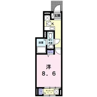 アプリコット【1階】の間取り