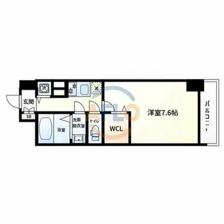 ミラージュパレス難波クルヴァ【10階】の間取り