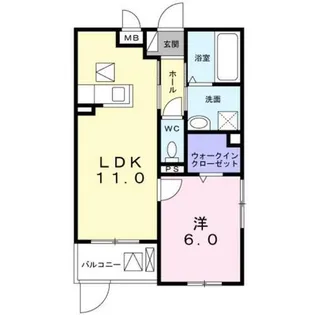 ヴィリダーリウム 上山手【1階】の間取り