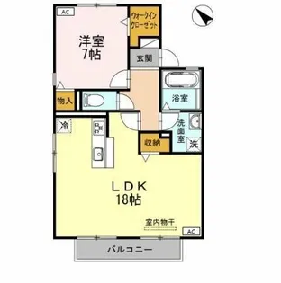 サンハイツフレマリール B【1階】の間取り