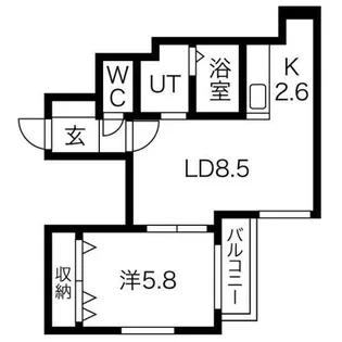 ライトニングビル【3階】の間取り