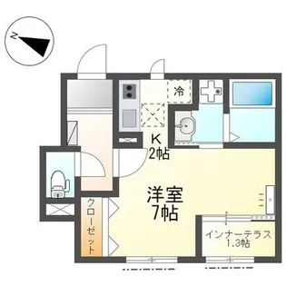 グローリアス【1階】の間取り