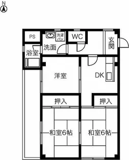 アサヒビル【302号室】の間取り