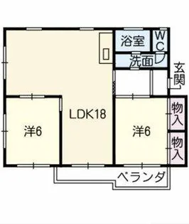川口マンション【201号室】の間取り