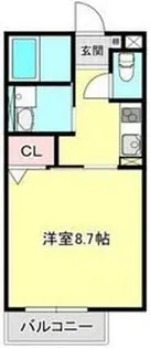 ロイヤルハイツ黒川町【2階】の間取り