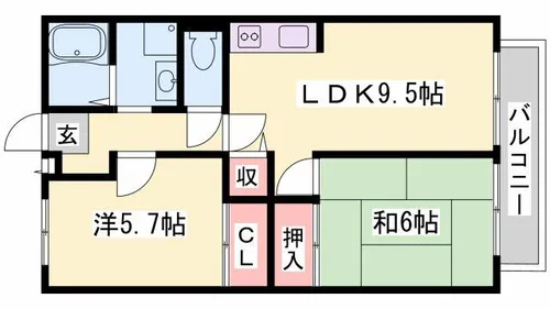 JAサンガーデン高柳【1階】の間取り