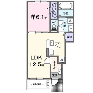 プロスペリテⅤ B棟【1階】の間取り