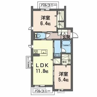ドゥエラ【2階】の間取り