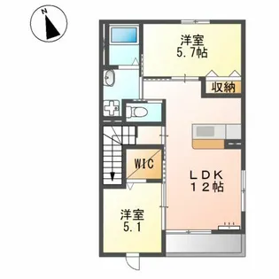ハーバーサイド別府【2階】の間取り