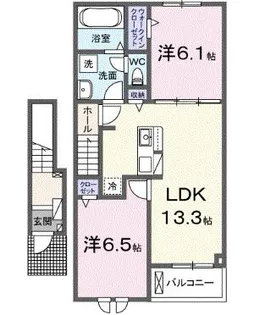 アルドーレ【2階】の間取り