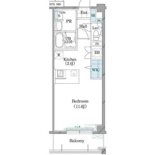 ホーリーフォート南平岸【222号室】の間取り