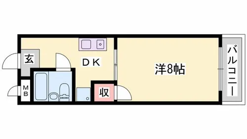 サングレース荒井【405号室】の間取り