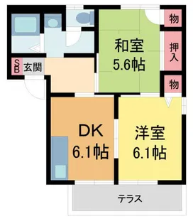 ファミール和【202号室】の間取り