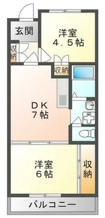 ツインコープ守口北館【5階】の間取り