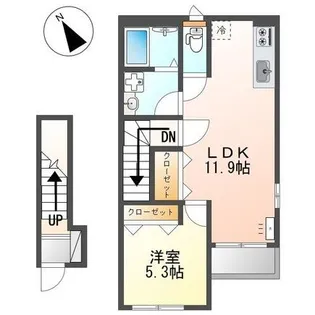 パインフォレスト浜の宮【2階】の間取り