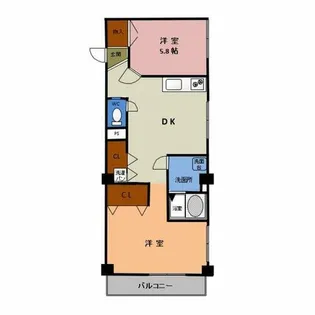 若葉ビル【403号室】の間取り