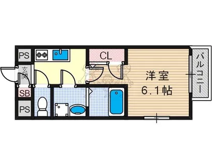 エスリード天王寺町北【2階】の間取り